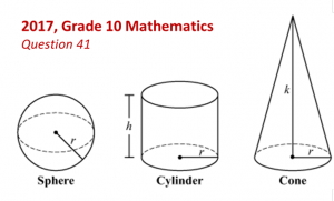 2017, Grade 10 Mathematics Q41