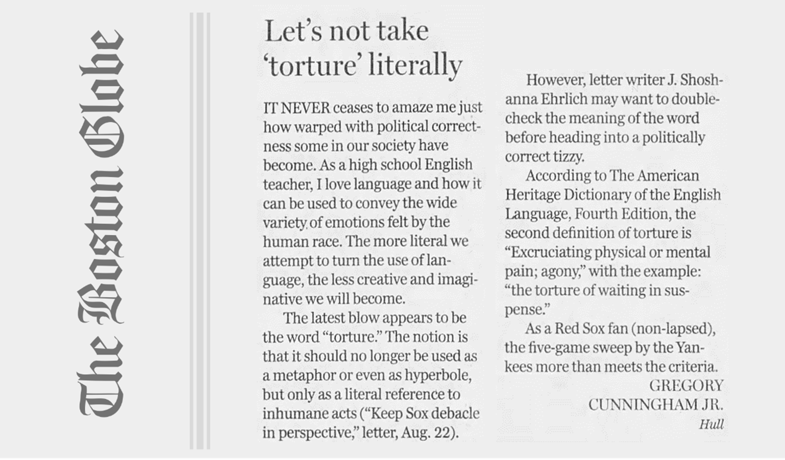 Let's not take torture literally 