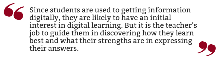 Personalized Learning, a Teacher's job is to guide.