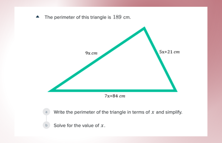 Perimeter of triangle