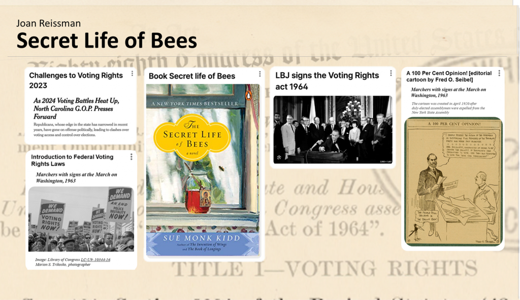 Secret Life of Bees Padlet