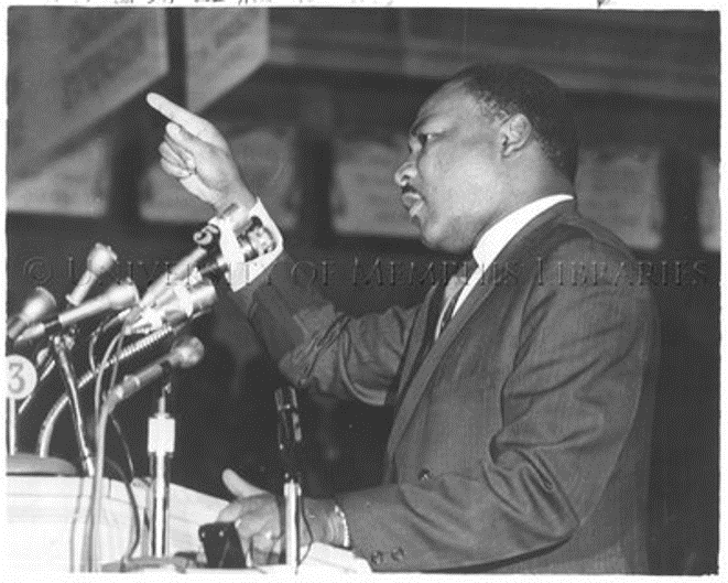 Dr. Martin Luther King, Jr. Mason Temple, Memphis, 1968