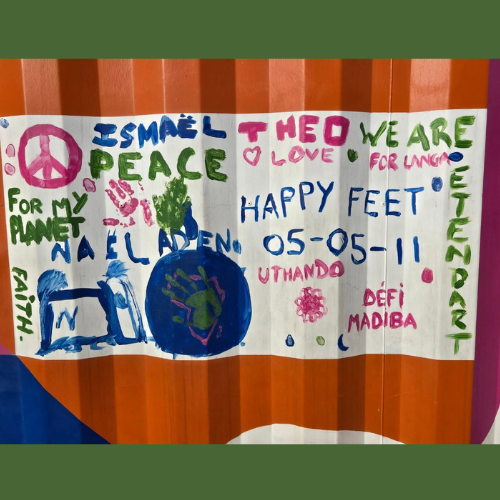 Sign outside Heathfield High School in Cape Town South Africa