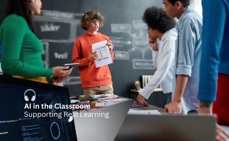 JFYNetWorks AI podcast discussing how educators use artificial intelligence in the classroom