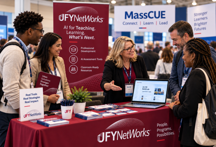 Find JFY in the Nonprofit Hall at Gillette Stadium during MassCUE Fall 2026